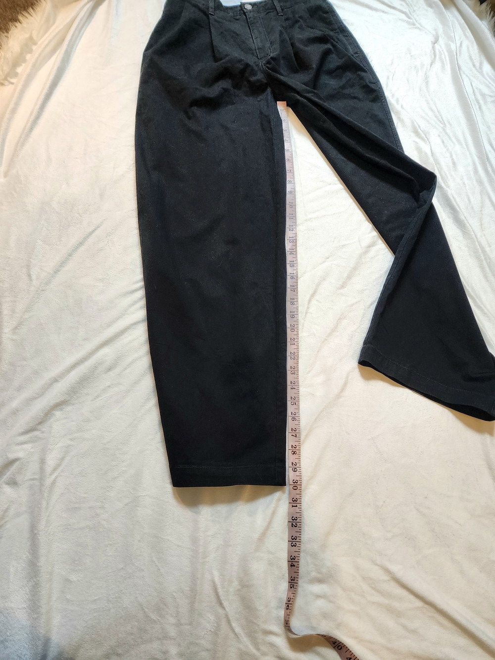 Aritzia TNA Women's Black Trousers Pleated Size 4 Cotton Pants - Picture 5 of 6